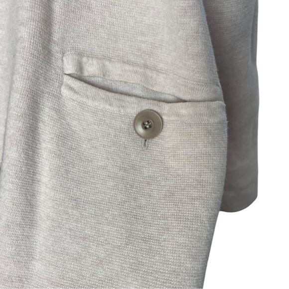 J. Crew Camie Blush Pink Sweater Blazer, Shawl Collar, Relaxed Office Casual XL - Picture 8 of 9